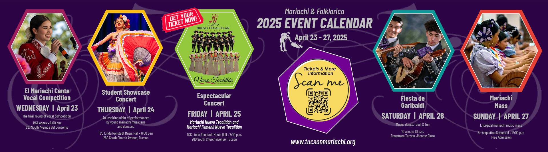 Tucson International Mariachi Conference 2025 Calendar of Events